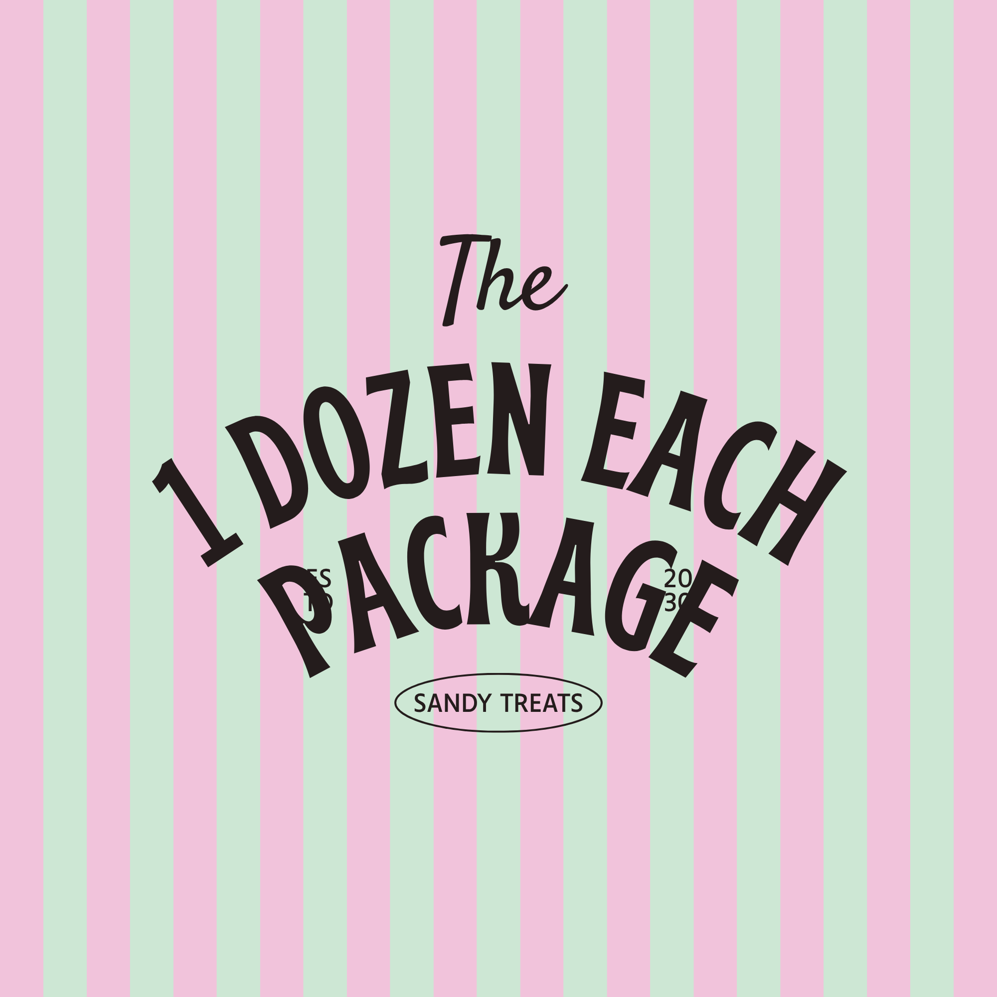 1 Dozen of each treat - 36 Treats - Package Deposit- Non refundable
