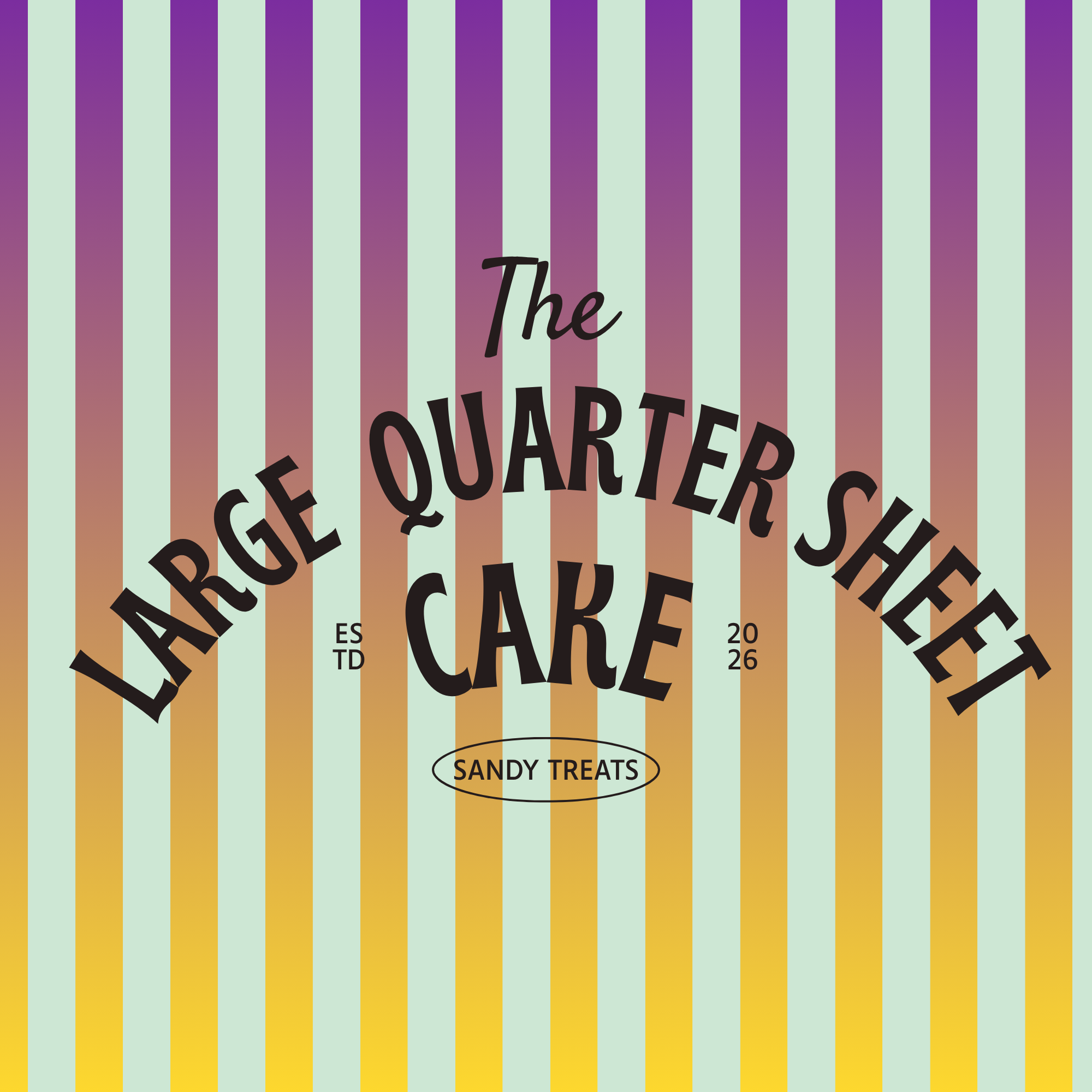 Large Quarter Sheet-Serves 20-30 - Deposit